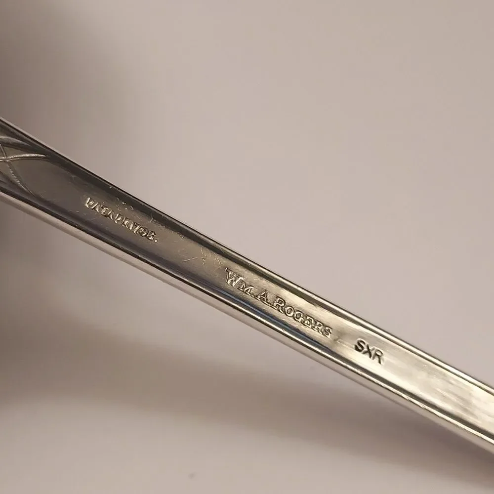 Wm. A Roger's Antique Soup Punch Silverplate Ladle Grenoble Pattern 10 inches